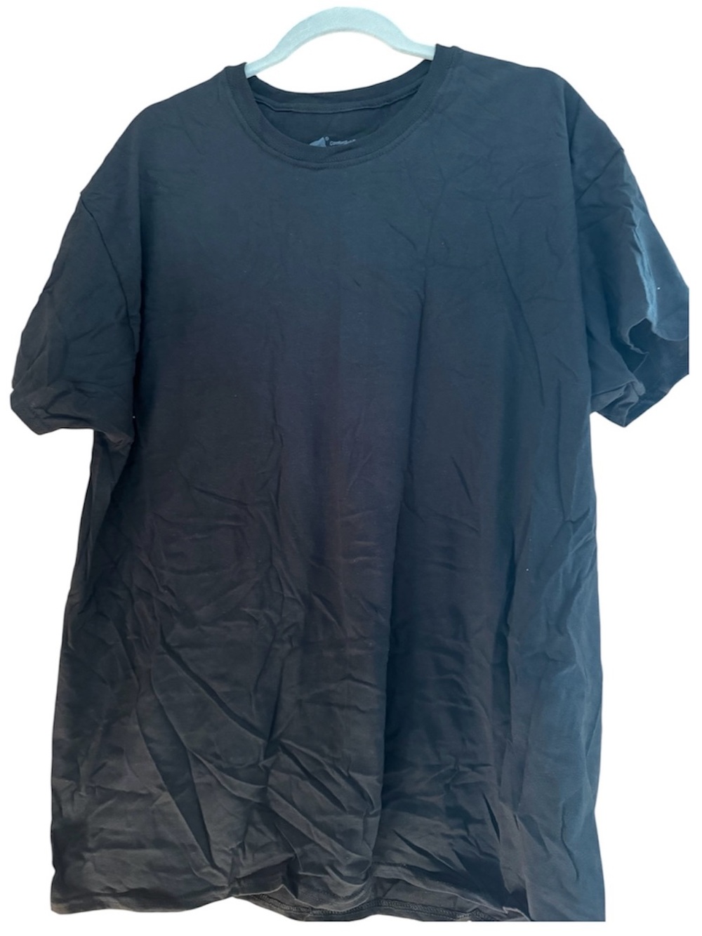 Hanes Black Short Sleeve Crew Neck Tee